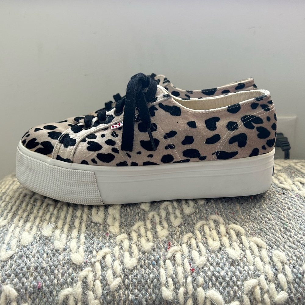 Superga Dalmatian Print Platforms - image 1